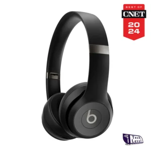 Beats Solo 4 on-ear wireless headphones in matte black with 50-hour battery