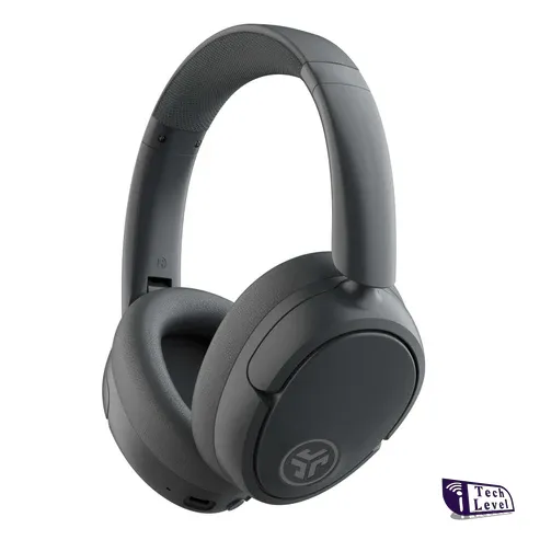 JLab JBuds Lux ANC wireless over-ear headphones in Cloud White – hybrid noise cancelling